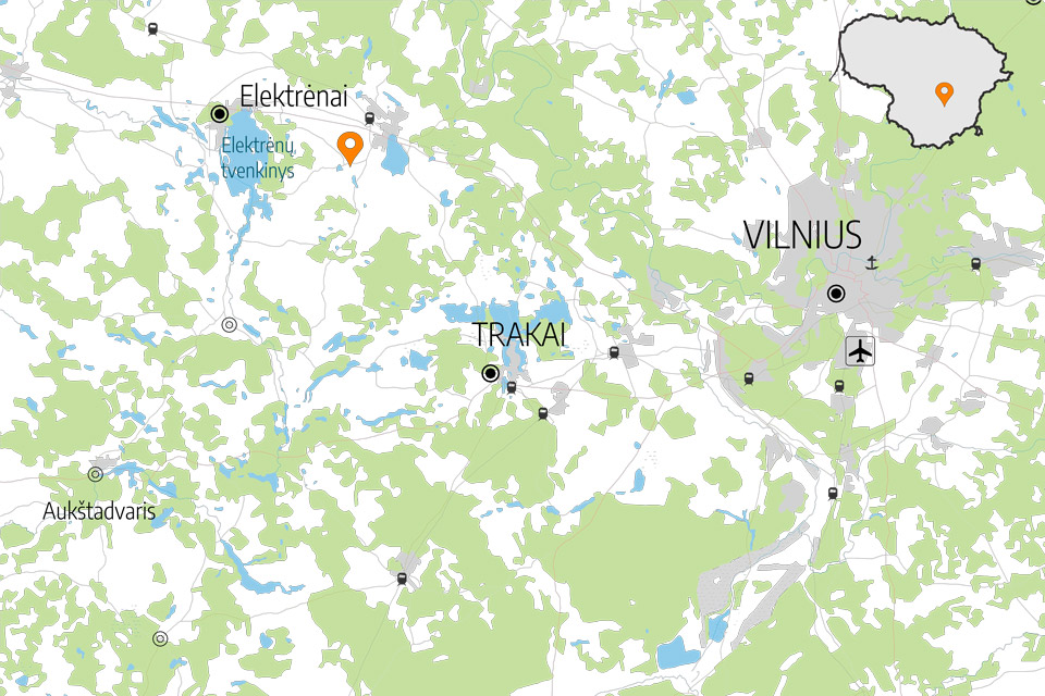 Litauen Karte Rajongemeinde Plunge